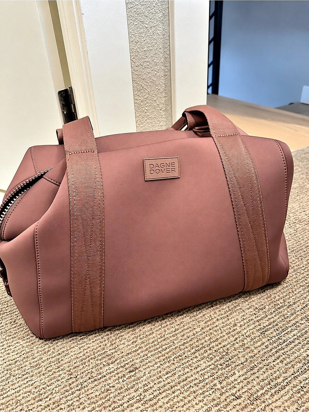 NEW Dagne Dover LARGE Landon Carryall Travel Bag in DUNE